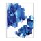 Stupell Industries Blue Ink Blot Abstraction Over White Wall Plaque